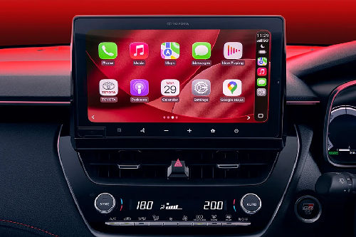 Front AC Controls of Toyota Corolla Cross Hybrid