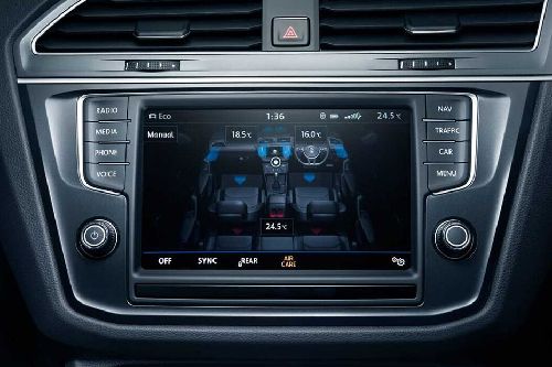 Front AC Controls of Volkswagen Tiguan Allspace R-Line