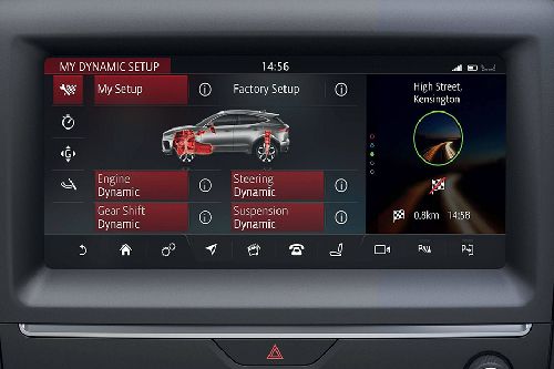 E-Pace touch screen