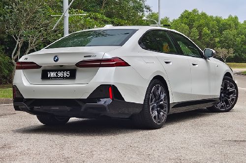 BMW i5 Rear Angle View